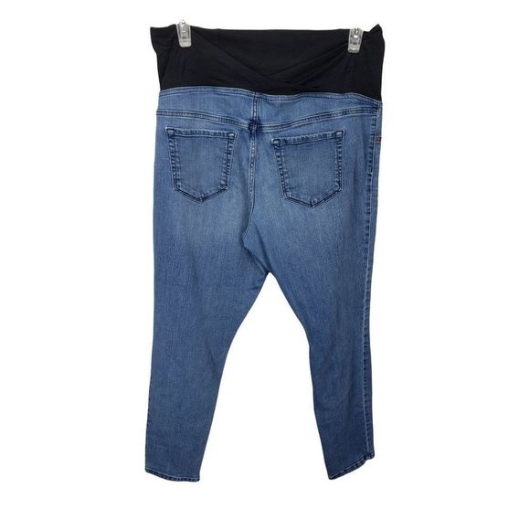 Isabel Maternity Ingrid & Isabel Jeggings size 16 straight leg denim blue jeans - Picture 2 of 12